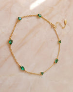 Bracelet cheville emerald