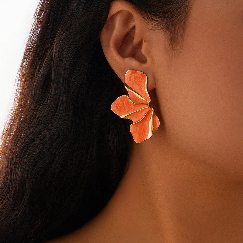 BOUCLES D'OREILLES FLEUR ÉTERNELLE