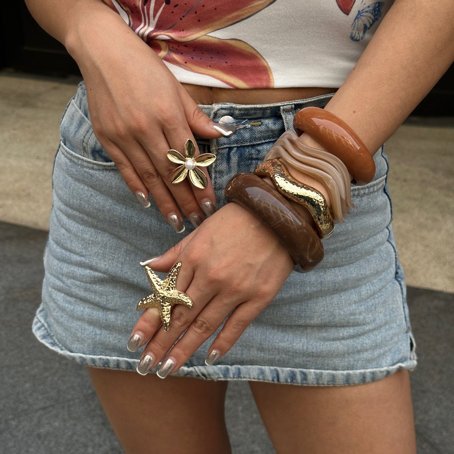 LOT DE 4 BRACELETS MARYS