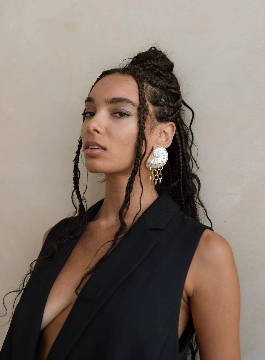 Boucles d'oreilles asymétrique Harper